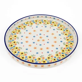 Talerz płytki z wysokim rantem E93 25,5 cm <br> 2225X Wiosenny bukiet
